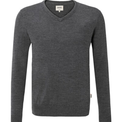 Hakro V-Pullover Merino-Wolle Miniaturansicht